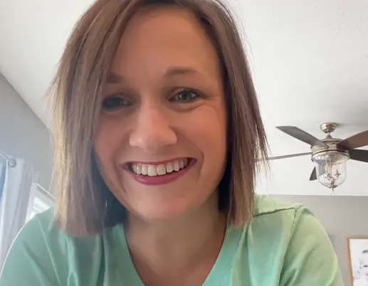 Sasha smiling at camera